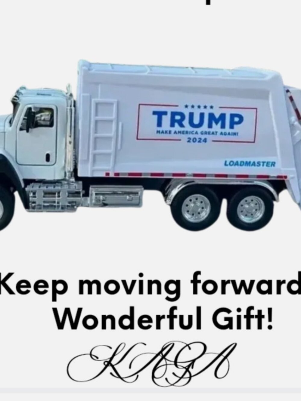 Toy Garbarge Truck | MAGA | Die Cast Collectible